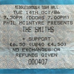 1986-10-14: Town Hall, Middlesbrough, England