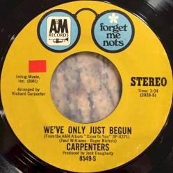 We've Only Just Begun / For All We Know