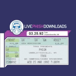 1992-03-25: Trax, Charlottesville, VA, USA