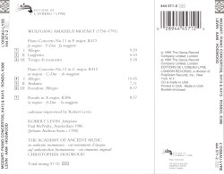 Piano Concertos K. 414 & K. 415 / Rondo, K. 386