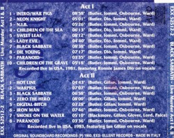 Black Sabbath – Live Murder Act I & II