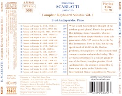 Complete Keyboard Sonatas, Volume 1