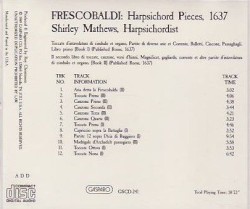 Harpsichord Pieces, 1637