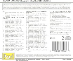 Landowska Plays Scarlatti Sonatas and Works by J.S. Bach, C.P.E. Bach and Handel