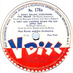 Don’t Believe Everything You Dream / They Just Chopped Down the Old Apple Tree / Where or When / If I Could Be With You / Don’t Cry