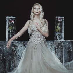 Širdis ant balto sniego