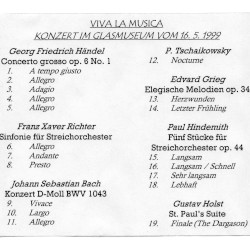 Konzert im Glasmuseum vom 16.5.1999