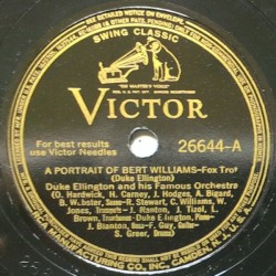 A Portrait of Bert Williams / Bojangles