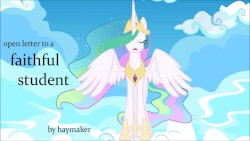 Open Letter to a Faithful Student