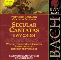 Secular Cantatas, BWV 202–204