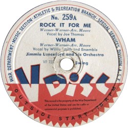 Rock It for Me / Wham / St. James Infirmary / Geechee Joe