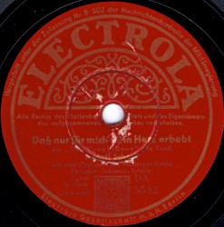 Daß nur für mich dein Herz erbebt / Lodern zum Himmel