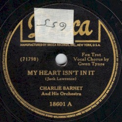 My Heart Isn't in It / Saltin' Away My Sweet Dreams (Until My Sugar Comes Home to Me)