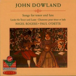 John Dowland, Songs For Tenor And Lute