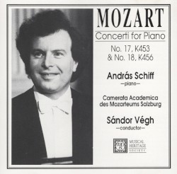 Concerti For Piano No. 17, K453 & No. 18, K456