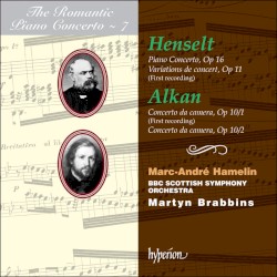 The Romantic Piano Concerto, Volume 7: Henselt: Piano Concerto, op. 16 / Variations de concert, op. 11 / Alkan: Concerto da camera, op. 10/1 / Concerto da camera, op. 10/2