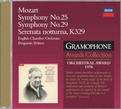 Mozart: Symphonies Nos 25 & 29