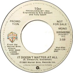 It Doesn't Matter at All