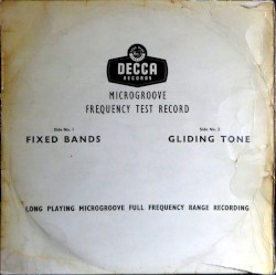 Decca Microgroove Frequency Test Record