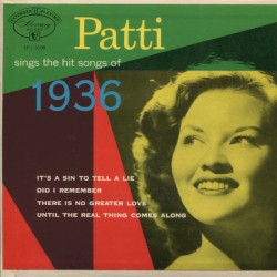 Patti Sings the Hit Songs of 1936