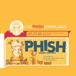 2003-07-27: ALLTEL Pavilion, Raleigh, NC, USA