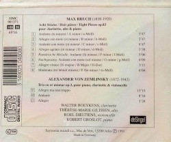 Bruch: 8 Stücke op. 83 / Zemlinsky: Trio op. 3