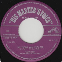 Die tijden van vroeger / Ik zou je niet willen missen