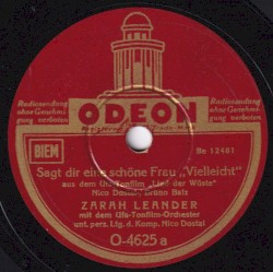 Sagt Dir eine schöne Frau „Vielleicht“ / Fatmé, erzähl’ mir ein Märchen