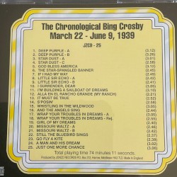The Chronological Bing Crosby Volume 25 1939