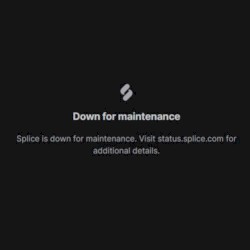 splice down for maintenence day ruined