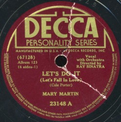 Mary Martin In An Album Of Cole Porter Songs