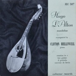 Hugo D'Alton mandoline accompanied by Clifton Helliwell piano