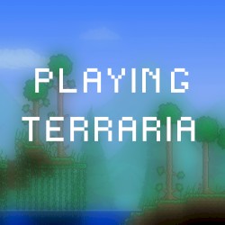 Playing Terraria