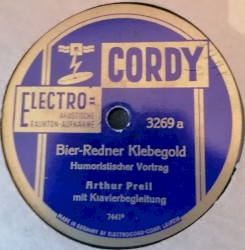 Bier-Redner Klebegold / Gelegenheitsarbeiter Leisetritt