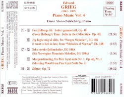 Piano Music, Volume 4: Piano Music, Volume 4: Holberg Suite / Slåtter, op. 72 / Six Norwegian Mountain Melodies / Melodies of Norway / Morning Mood