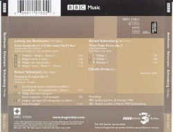 Beethoven: Piano Sonata / Schumann: Fantasy / Schoenberg: Three Pieces