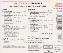 Delight in Disorder: The English Consort of Two Parts 1640 - 1680