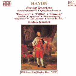 String Quartets: "Emperor" / "Fifths" / "Sunrise"