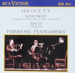 Schubert: Quintet, D. 956 / Trio, D. 581 / Ave Maria / Bach: 3 Sinfonias