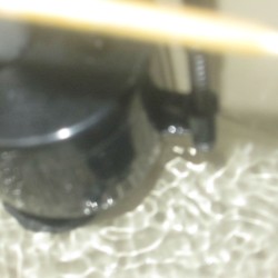 Back of Toilet Water Running