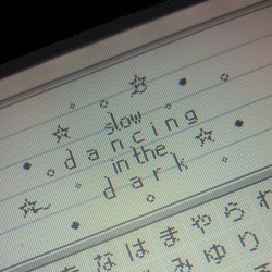 slow dancing in the dark