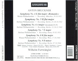 Anton Bruckner: Symphonies Nos. 4 - 9