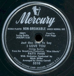 Just One Way to Say I Love You / I’ll Keep the Love Light Burning (in My Heart)