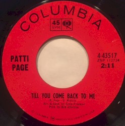 Till You Come Back to Me / Custody