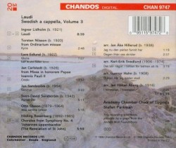 Laudi: Swedish a cappella, Volume 3