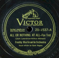 All or Nothing at All / Now We Know