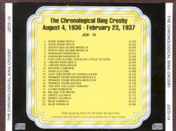 The Chronological Bing Crosby, Volume 19 1937