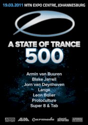 2011-03-19: A State of Trance #500: MTN Expo Center, Johannesburg, Gauteng, South Africa