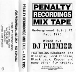 Penalty Recordings Mix Tape - Underground Joint #1 Fall 1995
