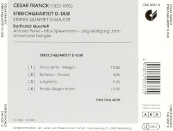 Streichquartett D-Dur / String quartet D major